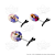 Presilhas Cabelo Maluco Frozen Disney Elsa Anna Olaf Aplique EVA Bico de Pato Menina Menino Infantil 3 Unid - Imagem 4
