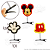 Presilhas Cabelo Maluco Mickey Disney Aplique EVA Bico de Pato Menino Menina Infantil 3 Unid - Imagem 5