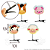 Presilhas Cabelo Maluco Fazendinha Feliz Aplique EVA Bico de Pato Menino Menina Infantil 4 Unid - Imagem 5