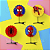 Presilhas Cabelo Maluco Homem-Aranha Aplique EVA Bico de Pato Menino Menina Infantil 4 Unid - Imagem 1