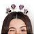 Presilhas Cabelo Maluco Minnie Rosa Disney Aplique EVA Bico de Pato Menino Menina Infantil 4 Unid - Imagem 2
