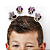 Presilhas Cabelo Maluco Minnie Rosa Disney Aplique EVA Bico de Pato Menino Menina Infantil 4 Unid - Imagem 3