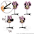 Presilhas Cabelo Maluco Minnie Rosa Disney Aplique EVA Bico de Pato Menino Menina Infantil 4 Unid - Imagem 5