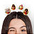 Presilhas Cabelo Maluco Moana 2 Disney Aplique EVA Bico de Pato Menina Menino Infantil 4 Unid - Imagem 2