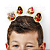Presilhas Cabelo Maluco Moana 2 Disney Aplique EVA Bico de Pato Menina Menino Infantil 4 Unid - Imagem 3
