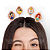Presilhas Cabelo Maluco Princesas Disney Aplique EVA Bico de Pato Menina Menino Infantil 4 Unid - Imagem 2