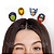 Presilhas Cabelo Maluco Heróis Vingadores Aplique EVA Bico de Pato Menino Menina Infantil 4 Unid - Imagem 3