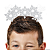 Presilhas Cabelo Maluco Flocos de Neve Glitter Aplique EVA Bico de Pato Menina Menino Infantil 5 Unid - Imagem 3