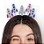 Presilhas Cabelo Maluco Foguete Espacial Glitter Aplique EVA Bico de Pato Menina Menino Infantil 5 Unid - Imagem 3