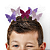 Presilhas Cabelo Maluco Borboletas Glitter Aplique EVA Bico de Pato Menina Menino Infantil 5 Unid - Imagem 3