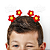 Presilhas Cabelo Maluco Flor Vermelha Bico de Pato Menina Menino Acessório Infantil Divertido Criativo Fácil 4 unid - Imagem 3