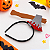 Arco Tiara Infantil Machado na Cabeça em EVA com Glitter Halloween Confortável 1 Unid - Imagem 3