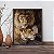 Quadro Decorativo Animais Casal de Leões - Imagem 1