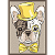 Quadro Decorativo Animais Dog de Chápeu - Imagem 2