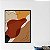 Quadro Decorativo Escandinavo Elementos Abstratos Da Terra Orange - Imagem 1