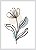 Quadro Decorativo Escandinavo Flor em Meio Tom com Flor - Imagem 2