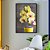 Quadro Decorativo Vaso e Flor Amarela - Imagem 1