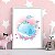 Quadro Decorativo Infantil Baleia De Paraqueda - Imagem 1