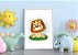 Quadro Decorativo Infantil Cute Lion - Imagem 1