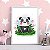 Quadro Decorativo Infantil Cute Panda - Imagem 1