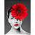 Quadro Decorativo Womens Batom Chuva e Flor - Imagem 2