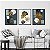 Quadro Decorativo Escandinavo Trio Folhas - Imagem 1
