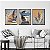 Quadro Decorativo Escandinavo Trio Penas - Imagem 1