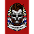 Quadro Decorativo Barbearia Trio Red Skull - Imagem 3