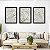 Quadro Decorativo Floral Trio Flores Brancas - Imagem 1
