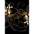Quadro Decorativo Floral Trio Gold - Imagem 3