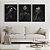 Quadro Decorativo Womens Trio Gold e Black - Imagem 1