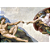 Quadro Decorativo Pinturas The Creation Of Adam by Michelangelo - Imagem 2
