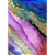 Quadro Decorativo Alcohol Ink Blue Gold Pink - Imagem 2