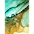 Quadro Decorativo Alcohol Ink Green Gold - Imagem 2