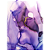 Quadro Decorativo Alcohol Ink Purple - Imagem 2