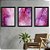 Quadro Decorativo Alcohol Ink Trio Pink - Imagem 1