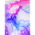 Quadro Decorativo Alcohol Ink Trio Purple Pink - Imagem 3
