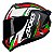 Capacete Axxis Draken Vector Preto Branco e Verde - Imagem 1