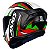 Capacete Axxis Draken Vector Preto Branco e Verde - Imagem 4