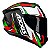 Capacete Axxis Draken Vector Preto Branco e Verde - Imagem 2