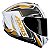 Capacete Axxis Draken Vector Branco e Dourado - Imagem 2