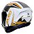 Capacete Axxis Draken Vector Branco e Dourado - Imagem 4