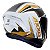 Capacete Axxis Draken Vector Branco e Dourado - Imagem 3