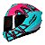 Capacete Axxis Draken Dekers Tiffany e Rosa - Imagem 1