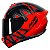 Capacete Axxis Draken Dekers Vermelho e Preto - Imagem 1