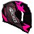 Capacete Axxis Eagle Diagon Preto e Rosa - Imagem 2