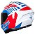 Capacete Axxis Draken Z96 Branco Vermelho e Azul - Imagem 4