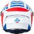 Capacete Axxis Draken Z96 Branco Vermelho e Azul - Imagem 9