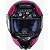Capacete Axxis Eagle Flowers New Preto e Rosa - Imagem 4