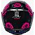 Capacete Axxis Eagle Flowers New Preto e Rosa - Imagem 5